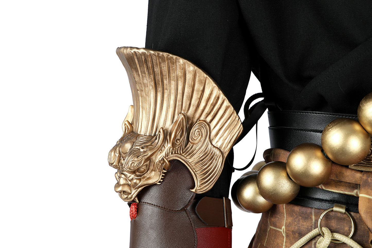 Black Myth Wukong Ebongold Silk Robe Cosplay Costume | Fantasy Outfit