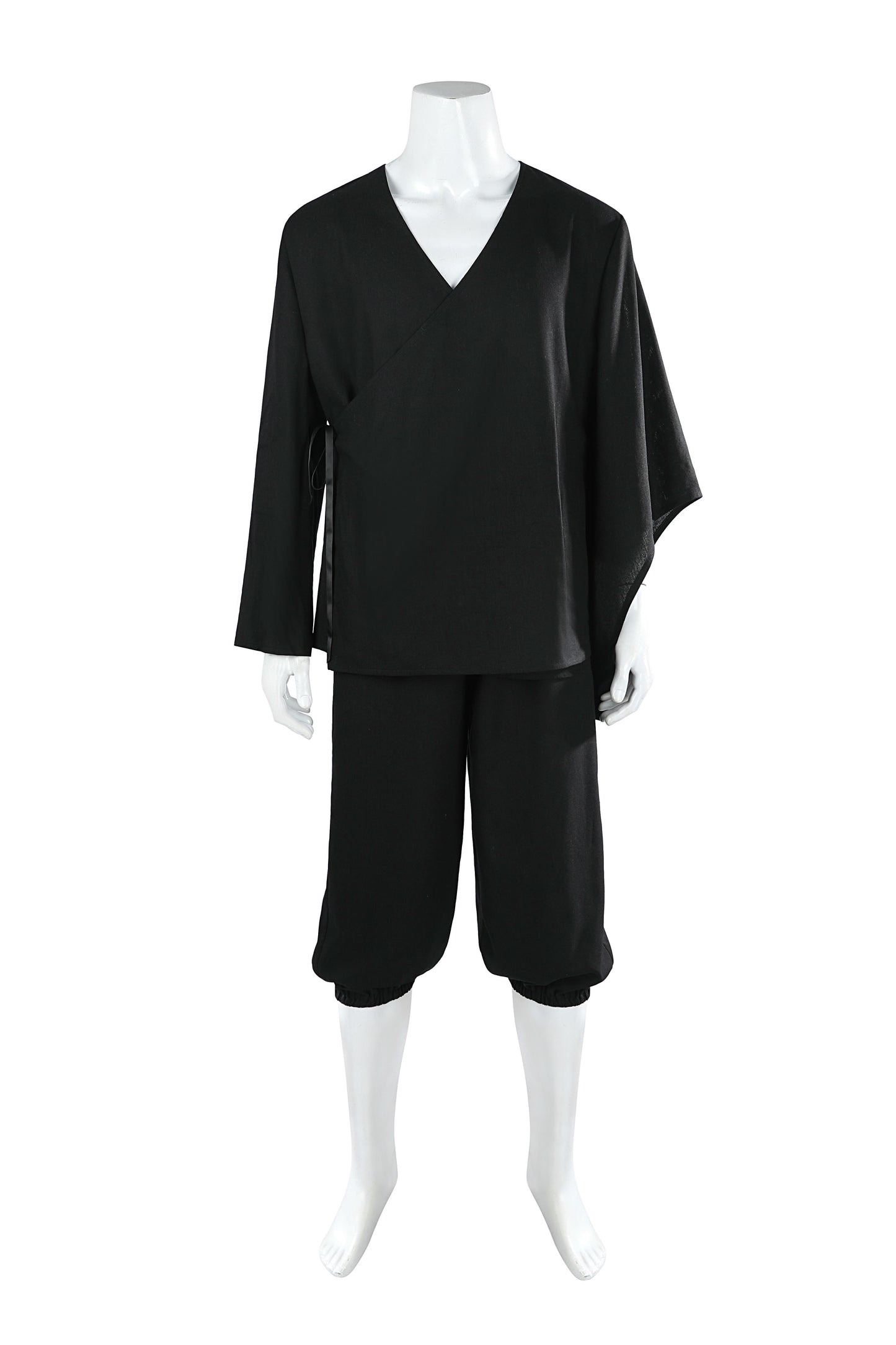 Black Myth Wukong Ebongold Silk Robe Cosplay Costume | Fantasy Outfit