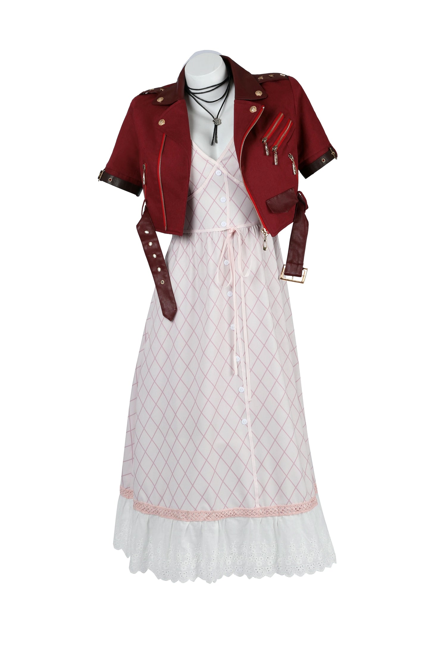 Final Fantasy VII Aerith V2 Cosplay Costume | Gaming Outfit