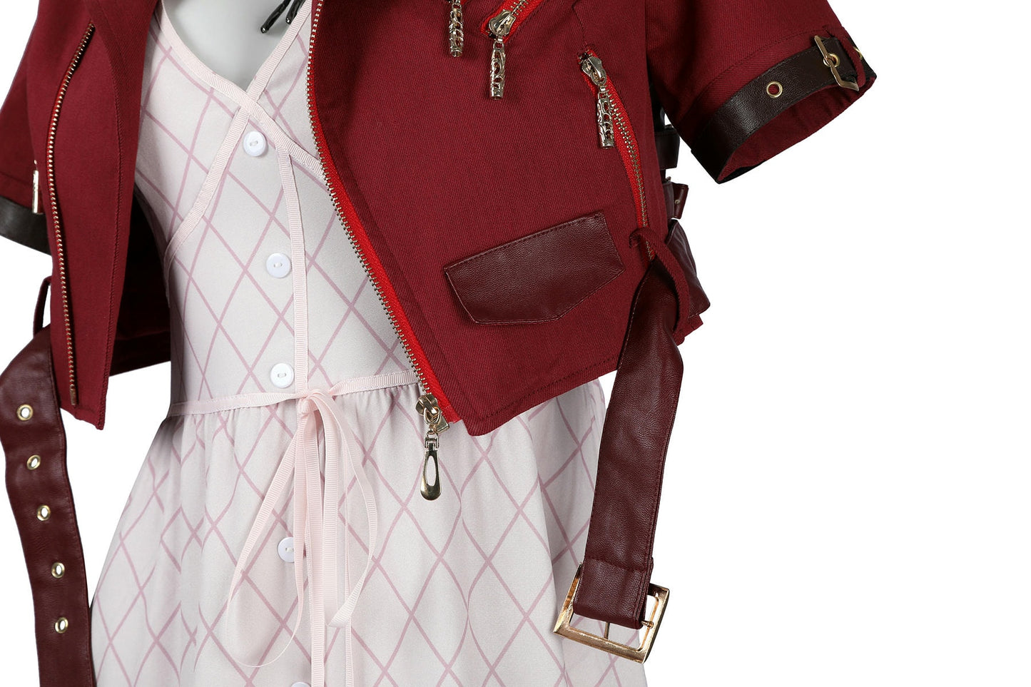Final Fantasy VII Aerith V2 Cosplay Costume | Gaming Outfit