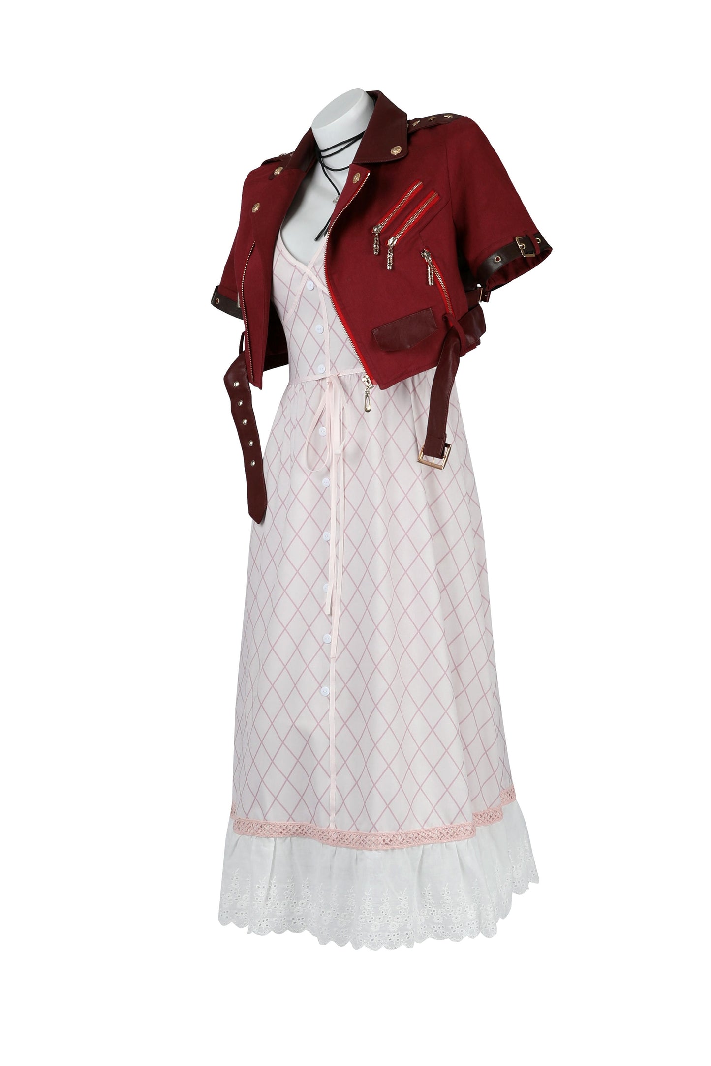 Final Fantasy VII Aerith V2 Cosplay Costume | Gaming Outfit