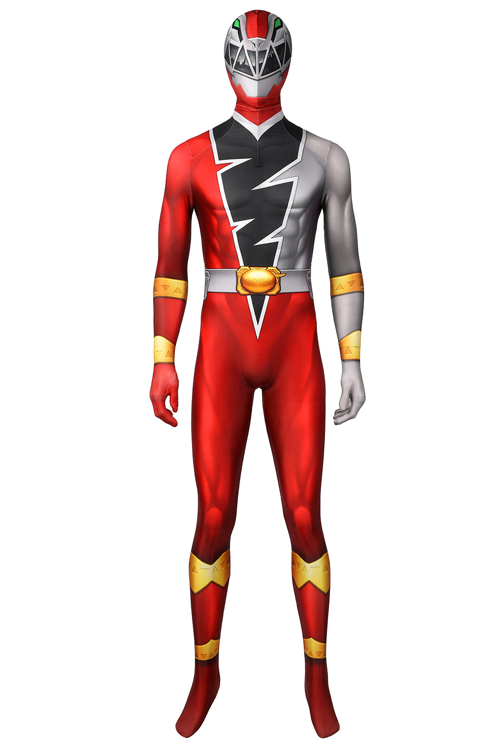Kishiryu Sentai Ryusoulger Red Soldier Cosplay Costume | Superhero Outfit