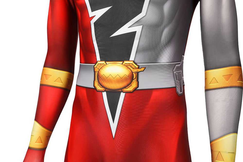 Kishiryu Sentai Ryusoulger Red Soldier Cosplay Costume | Superhero Outfit
