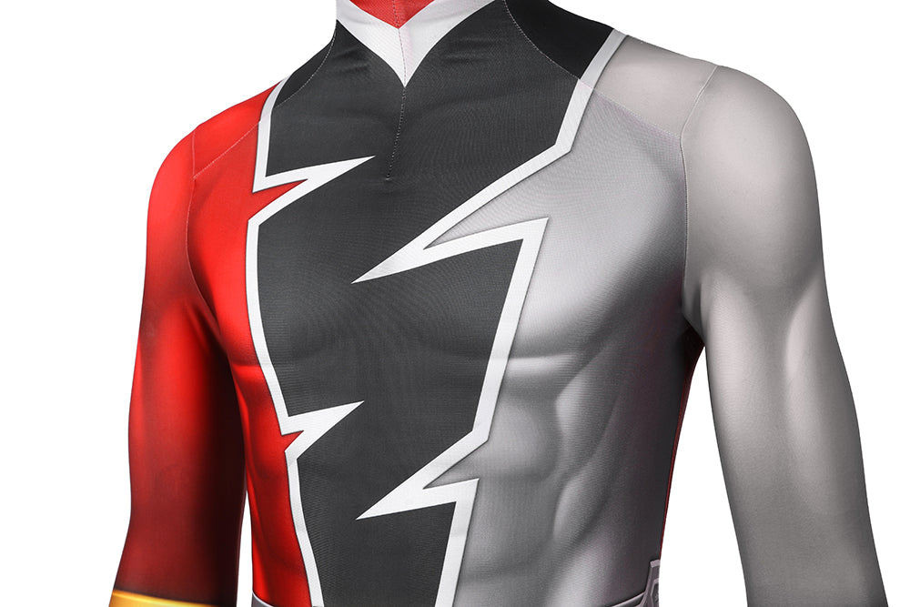 Kishiryu Sentai Ryusoulger Red Soldier Cosplay Costume | Superhero Outfit