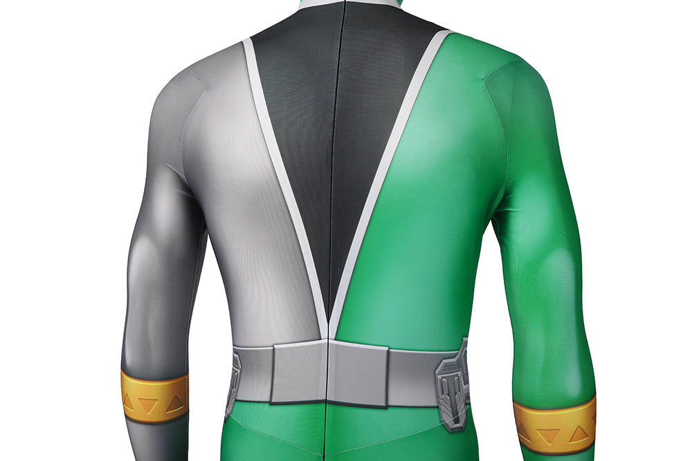 Kishiryu Sentai Ryusoulger Green Soldier Cosplay Costume | Superhero Outfit
