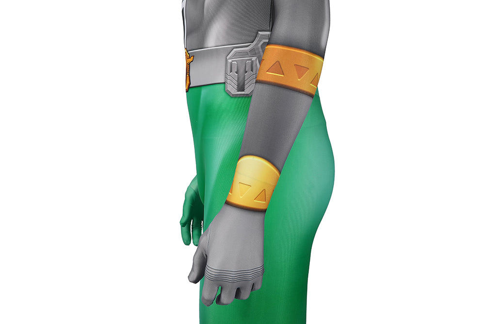 Kishiryu Sentai Ryusoulger Green Soldier Cosplay Costume | Superhero Outfit