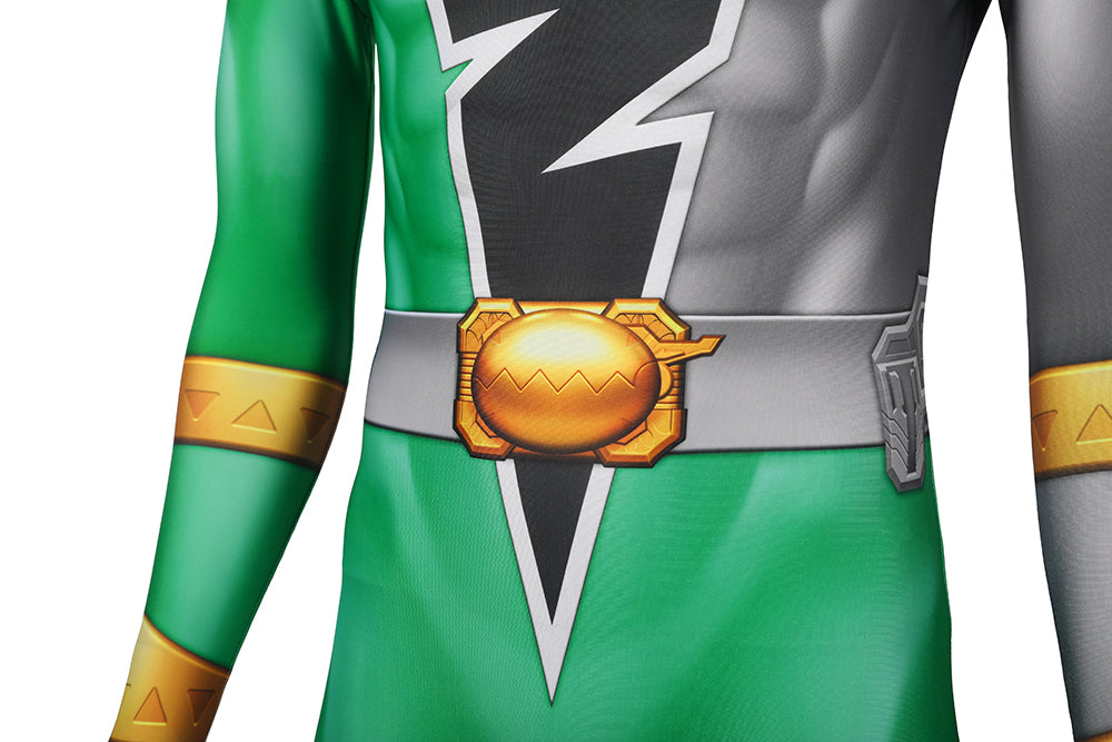 Kishiryu Sentai Ryusoulger Green Soldier Cosplay Costume | Superhero Outfit
