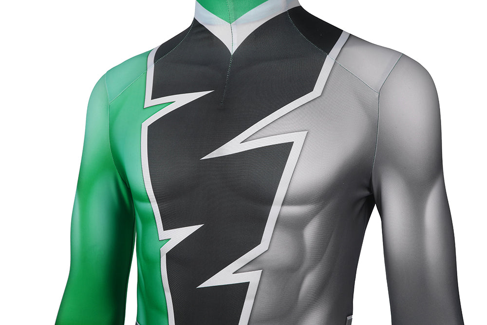 Kishiryu Sentai Ryusoulger Green Soldier Cosplay Costume | Superhero Outfit