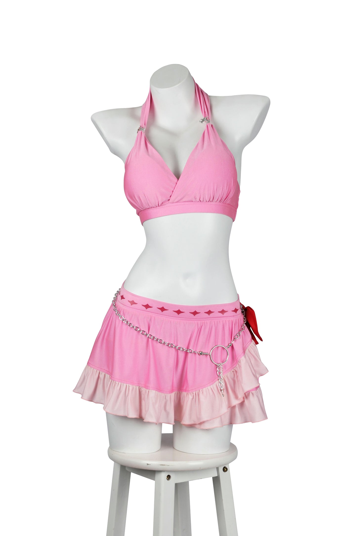 Final Fantasy VII Aerith Gainsborough Swimsuit Cosplay Costume | Gaming Outfit