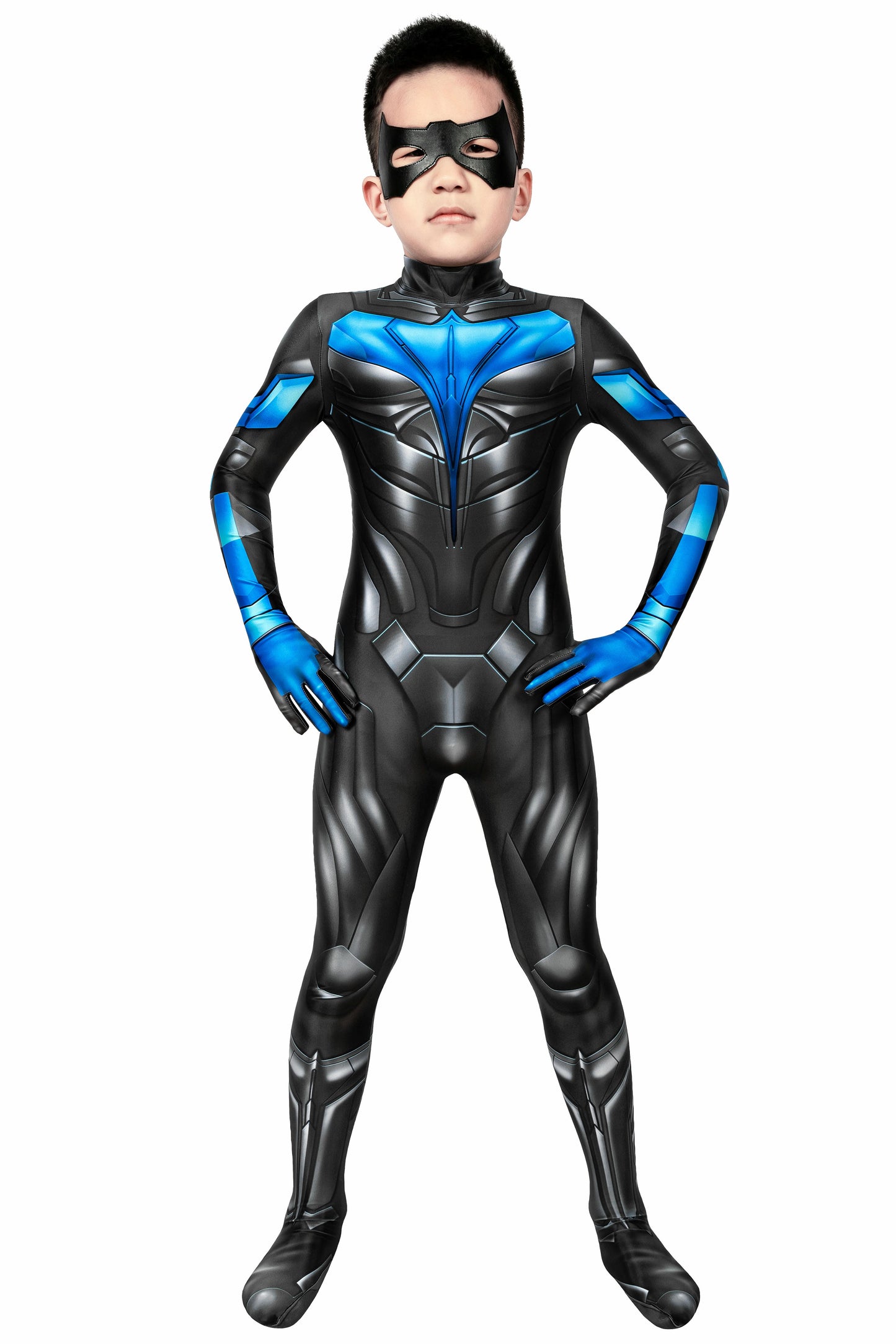 Kids Titans Nightwing Cosplay Costume | DC Outfit