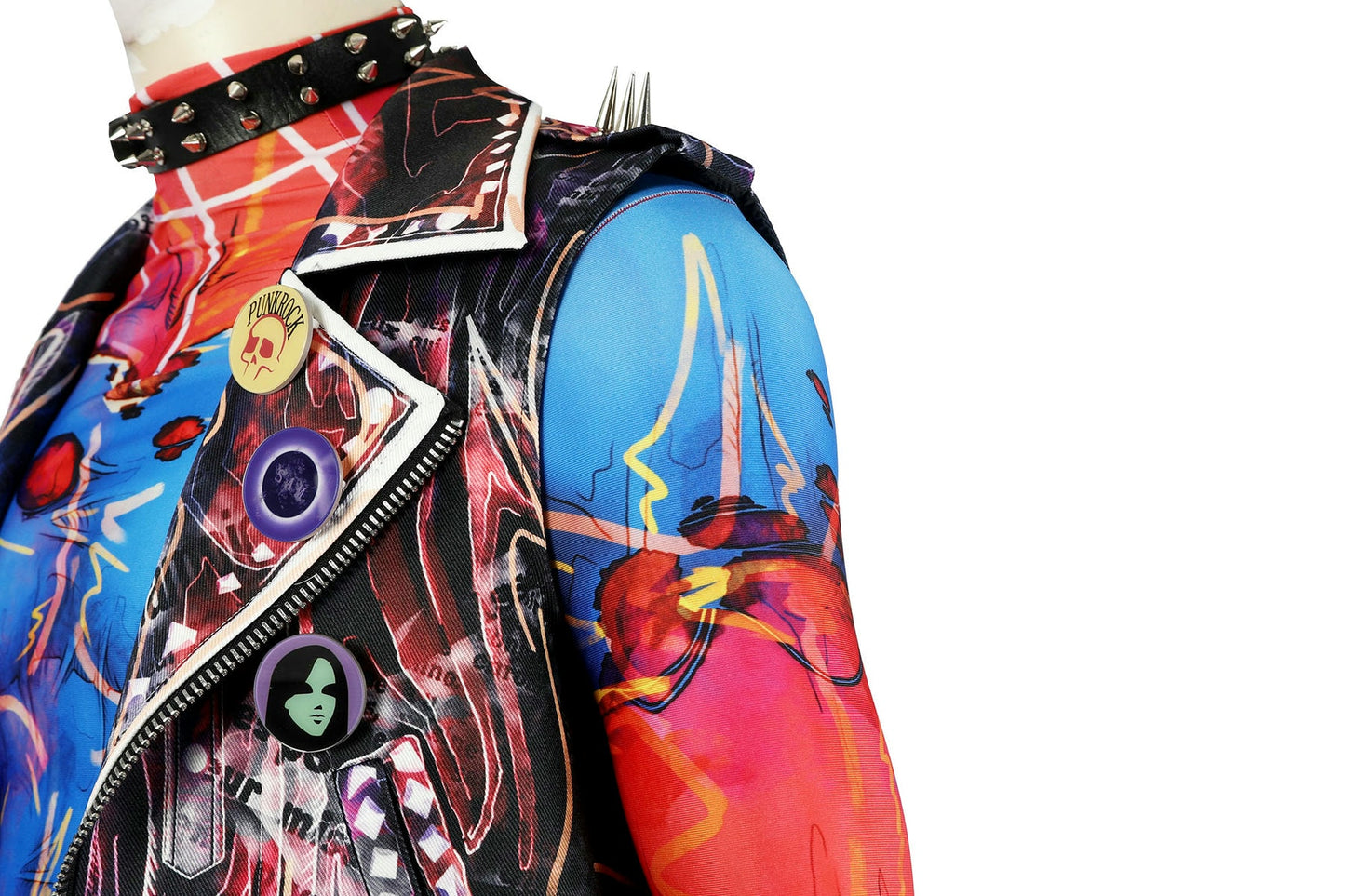 Spider-Man Spider-Punk Hobart Brown Cosplay Costume | Marvel Outfit