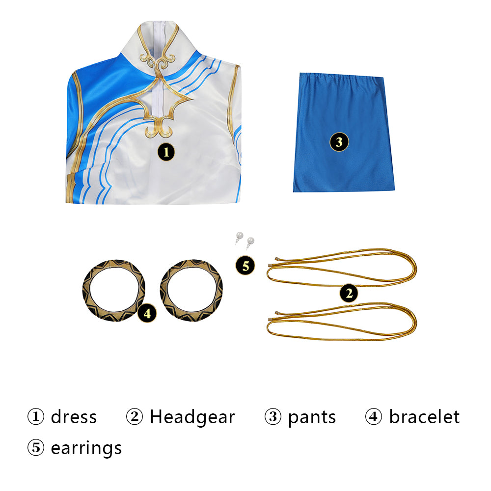 Street Fighter 6 Chun-Li Cosplay Costume | Gaming Outfit