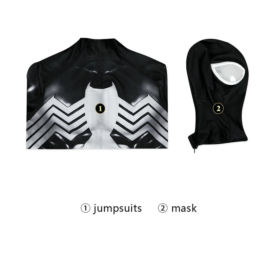 Spider-Man 2 Black Suit Cosplay Costume | Marvel Outfit