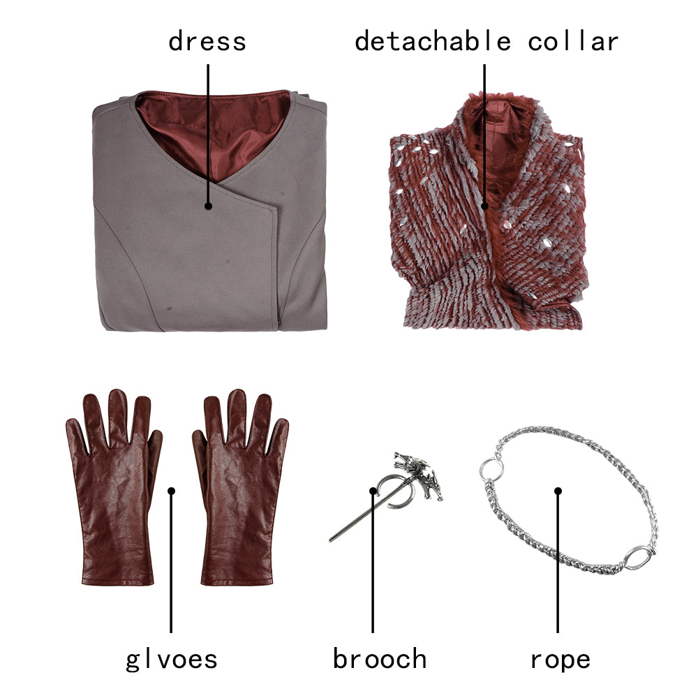 Game of Thrones S8 Daenerys Targaryen V3 Cosplay Costume | TV Outfit