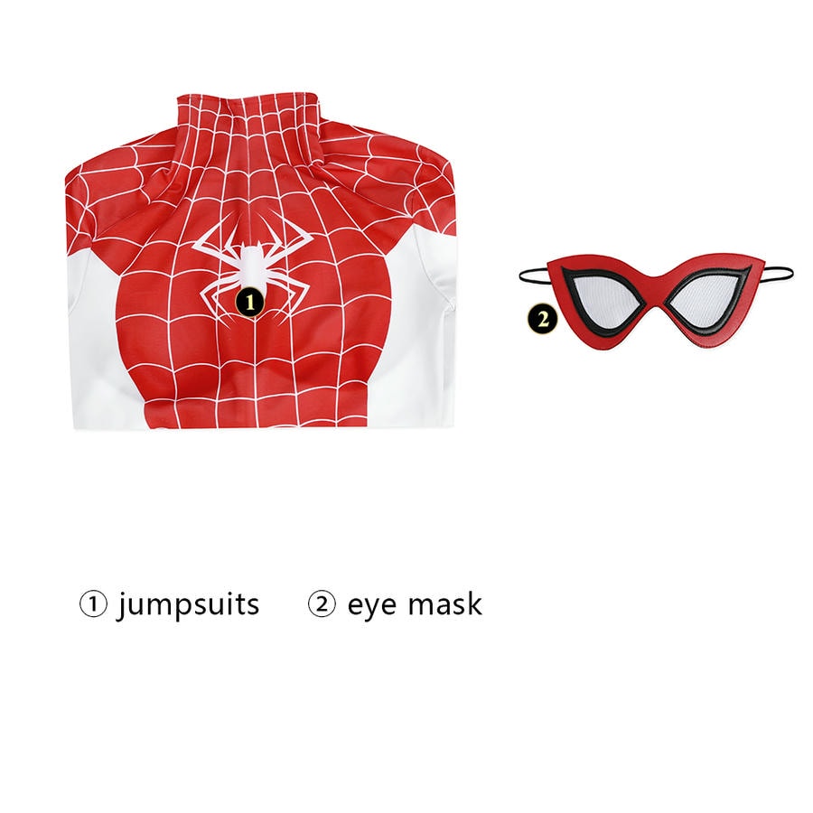Spider-Man Mary Jane Watson Crimson She-Devil Cosplay Costume | Marvel Outfit