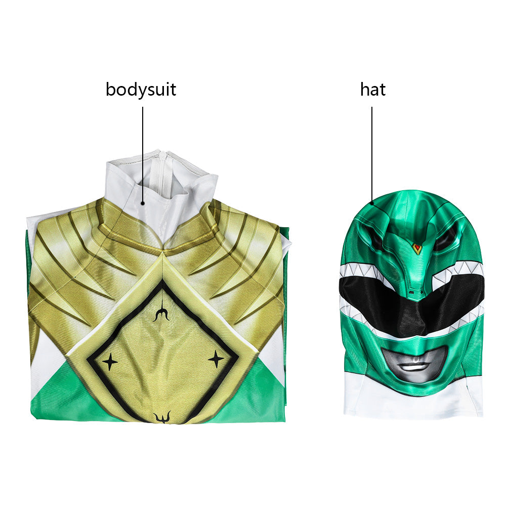Power Rangers Tommy Green & White Ranger Cosplay Costume | Superhero Outfit