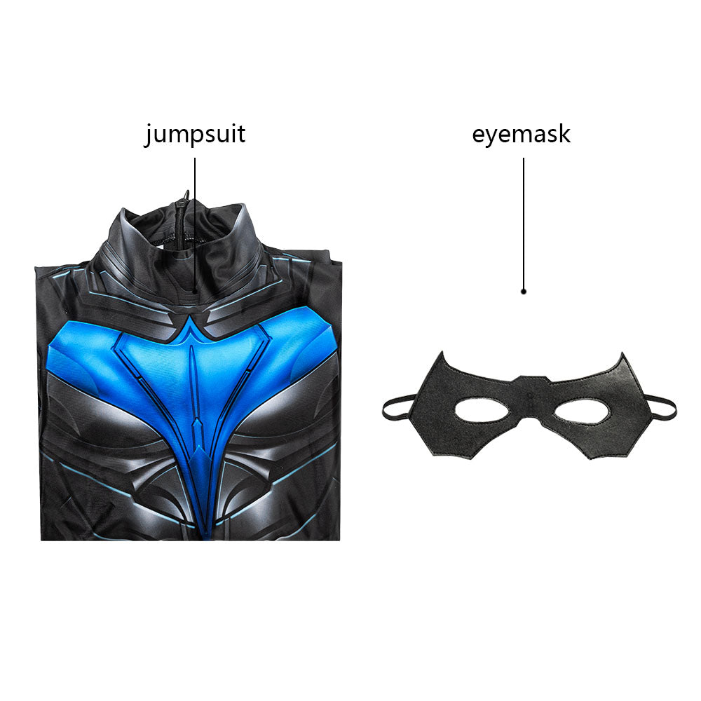 Kids Titans Nightwing Cosplay Costume | DC Outfit