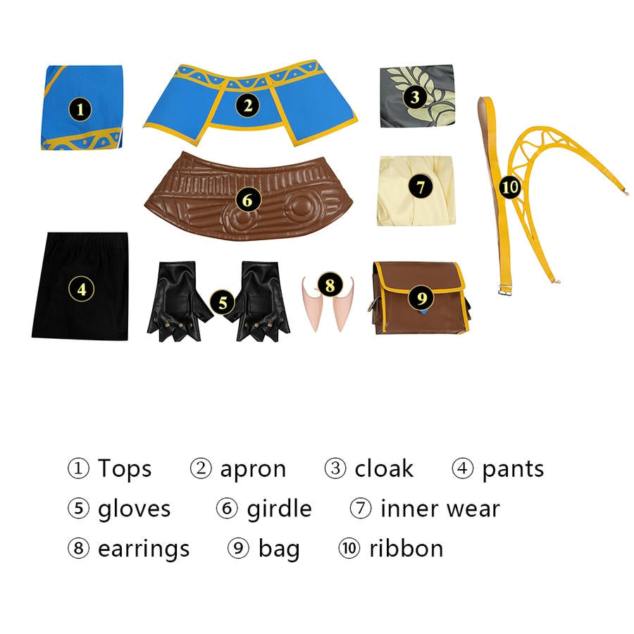 Tears of the Kingdom Princess Zelda Cosplay Costume | Gaming Outfit