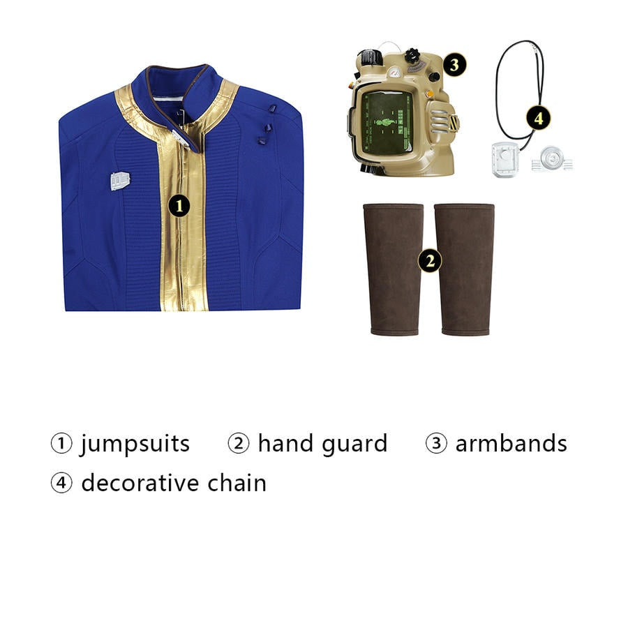 Fallout 4 Female No. 75 Sheltersuit Cosplay Costume | Gaming Outfit