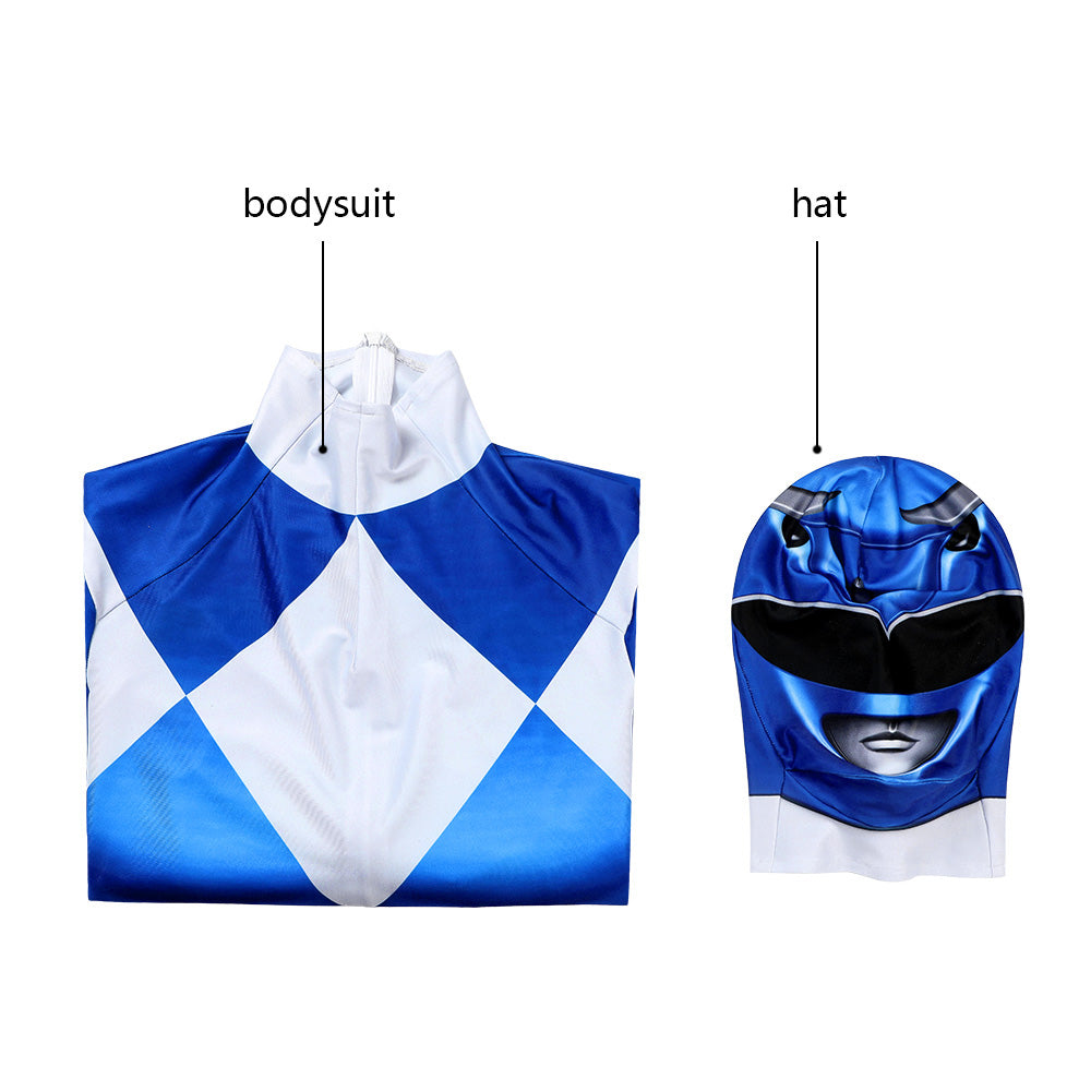 Power Rangers Kids Blue Ranger Billy Cosplay Costume | Superhero Outfit