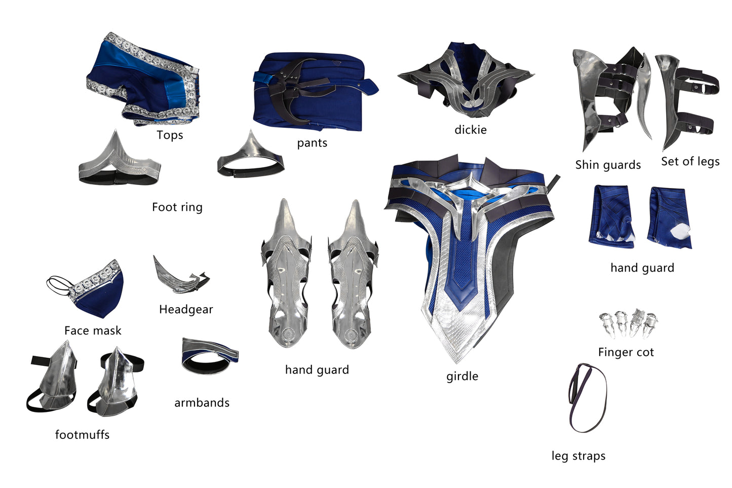 Costume de cosplay Kitana de Mortal Kombat | Tenue de jeu