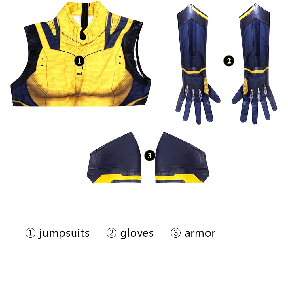 Deadpool 3 Sleeveless Wolverine Cosplay Costume | Marvel Outfit