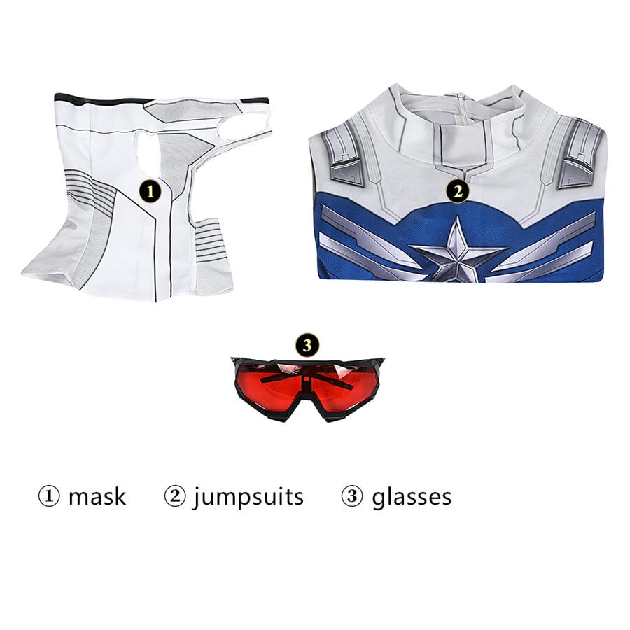 Captain America The Falcon Cosplay Costume | Marvel Outfit