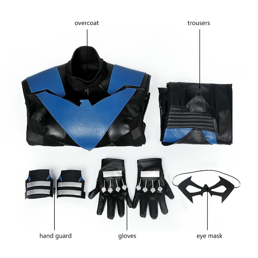 Batman Gotham Knights Nightwing Cosplay Costume | DC Outfit