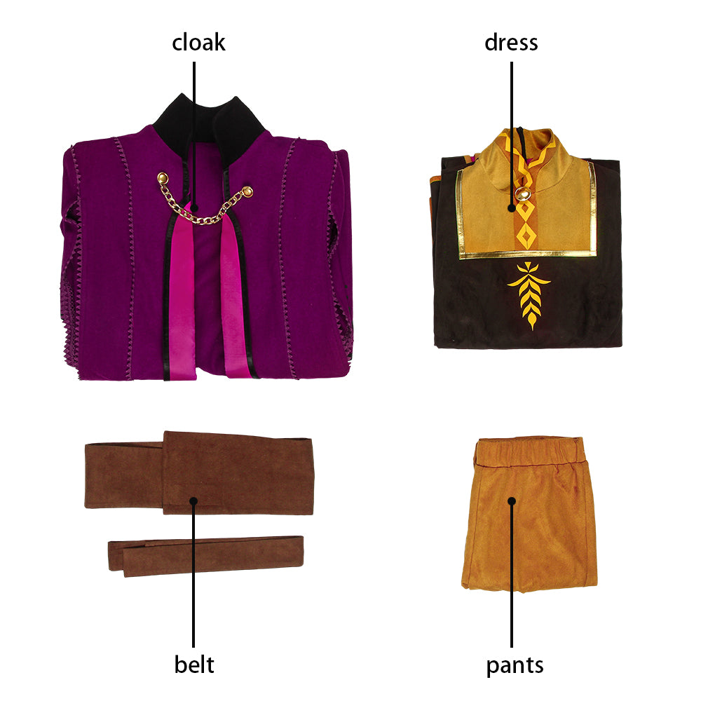 Frozen 2 Anna Cosplay Costume | Movie Outfit