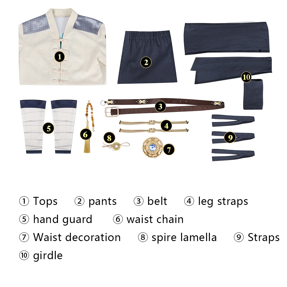 Costume de Raiden de Mortal Kombat | Tenue de jeu vidéo