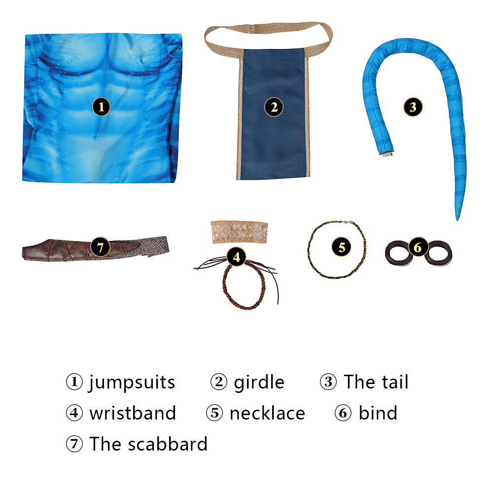 Avatar 2 Jake Sully Cosplay Costume | Fantasy Outfit