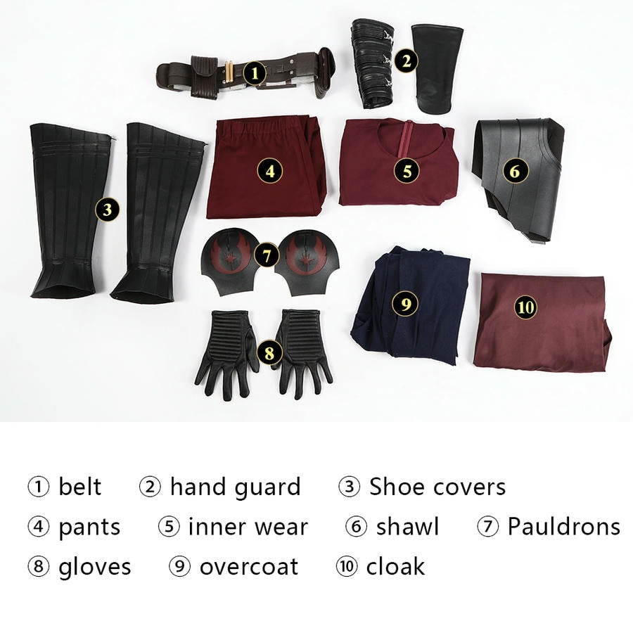 Costume de cosplay d'Anakin Skywalker de la saison 1 d'Ahsoka de Star Wars | Tenue TV