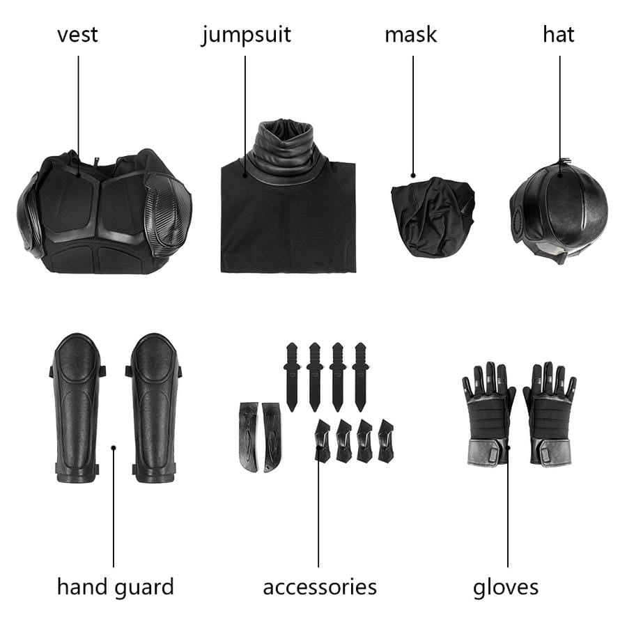 The Boys Black Noir Cosplay Costume | TV Outfit