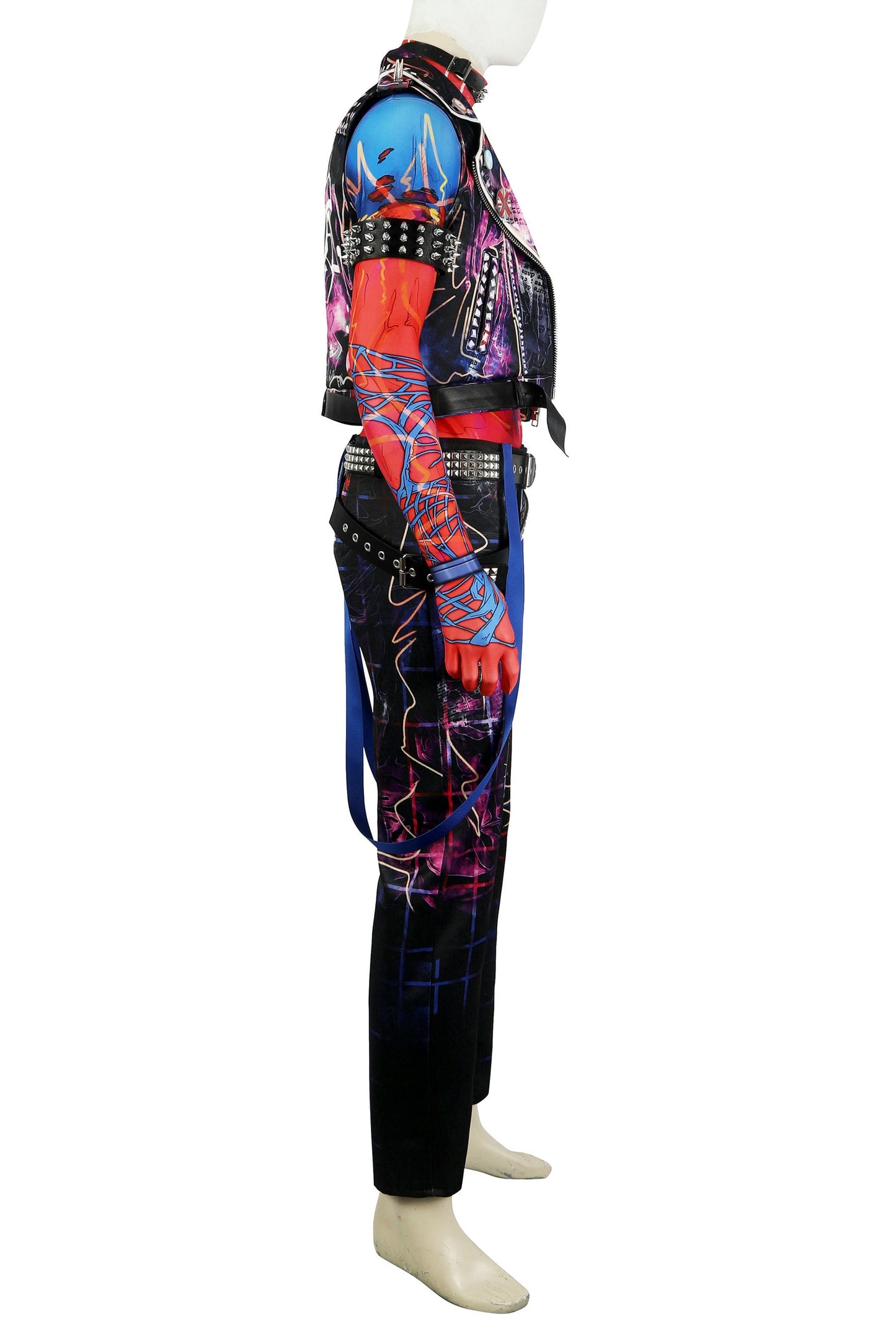 Spider-Man Spider-Punk Hobart Brown Cosplay Costume | Marvel Outfit