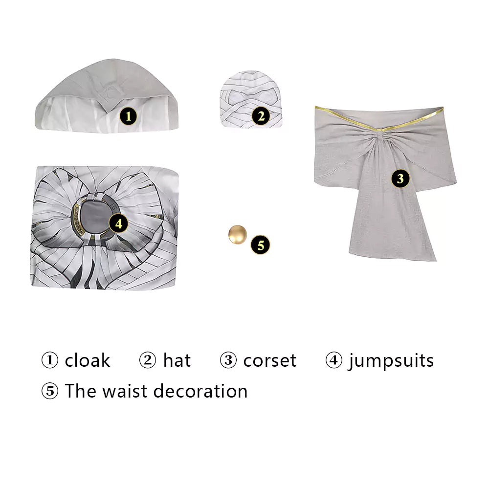 Kids Moon Knight Cosplay Costume | Marvel Outfit