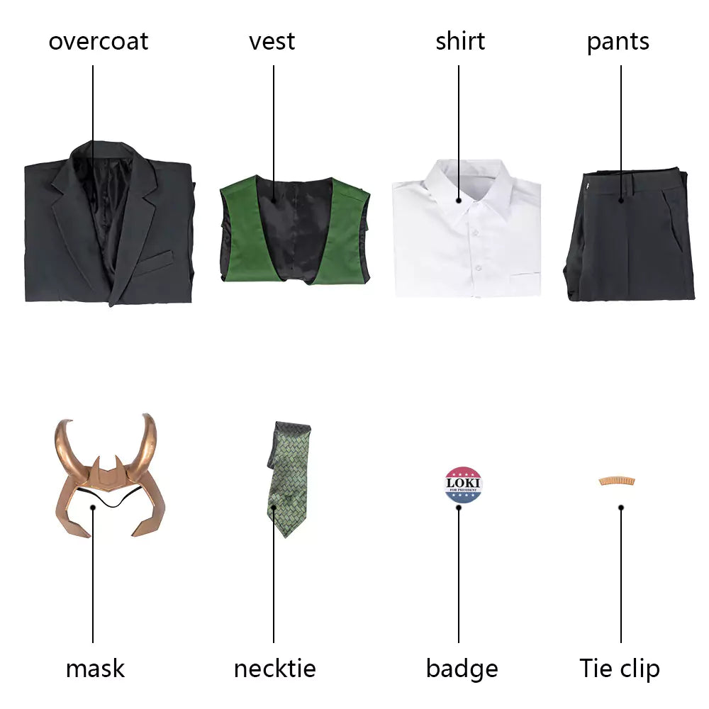 Costume de cosplay Loki Saison 1 | Tenue Marvel