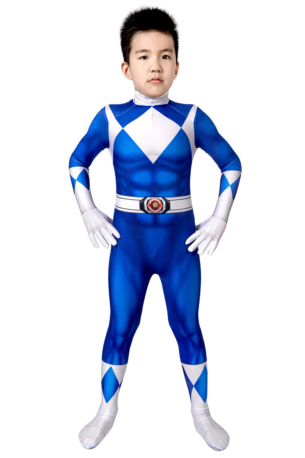 Power Rangers Kids Blue Ranger Billy Cosplay Costume | Superhero Outfit