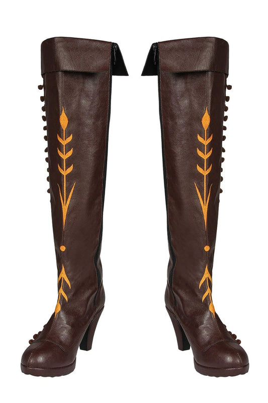 Frozen II Anna Custom Cosplay Shoes | Movie Footwear