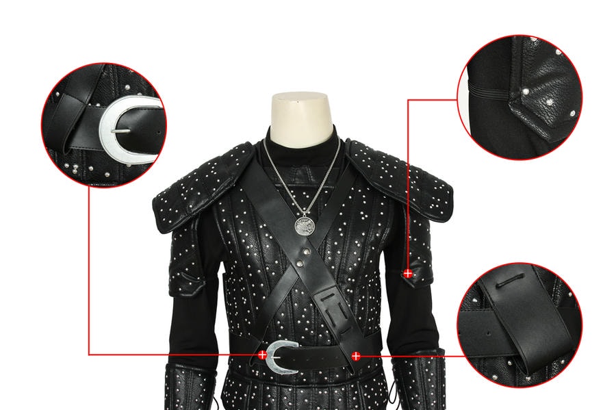 The Witcher Geralt of Rivia Cosplay Costume | Fantasy Outfit