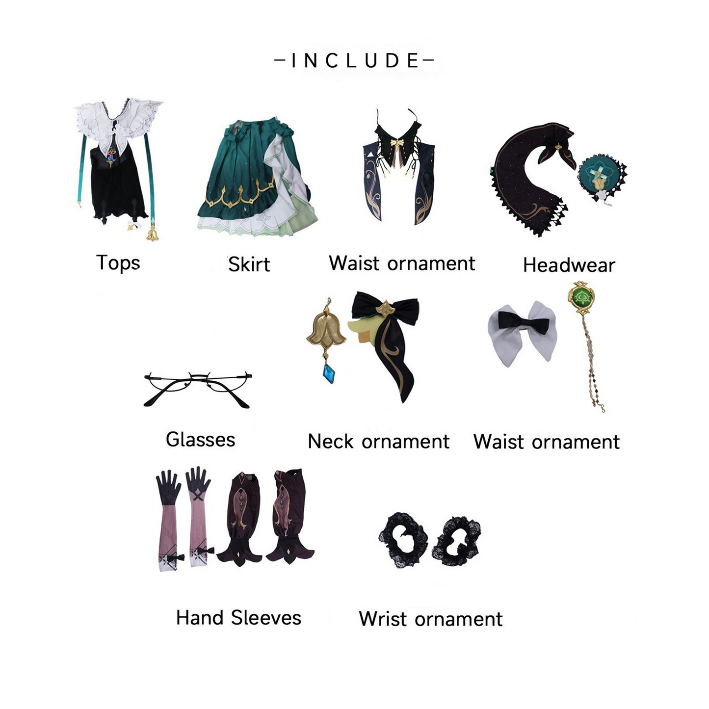 Genshin Impact Emilie Cosplay Costume | Gaming Outfit