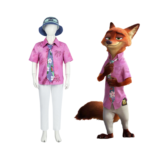 Kids Zootopia 2 Nick Wilde Cosplay Costume  | Movie Outfit