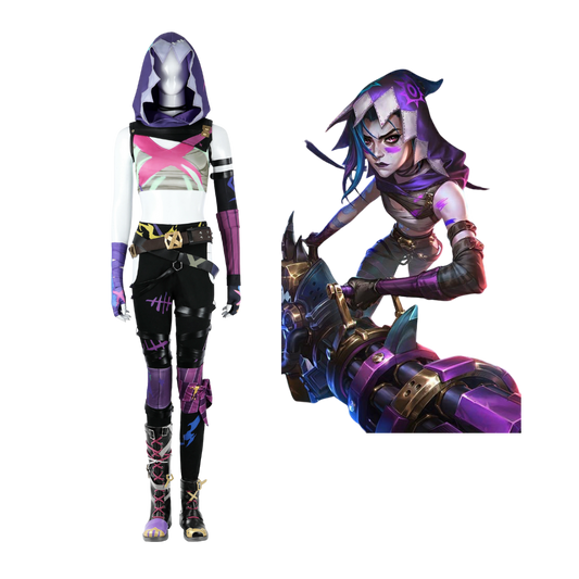 Arcane League of Legends Jinx Cosplay Costume | Gaming Outfit