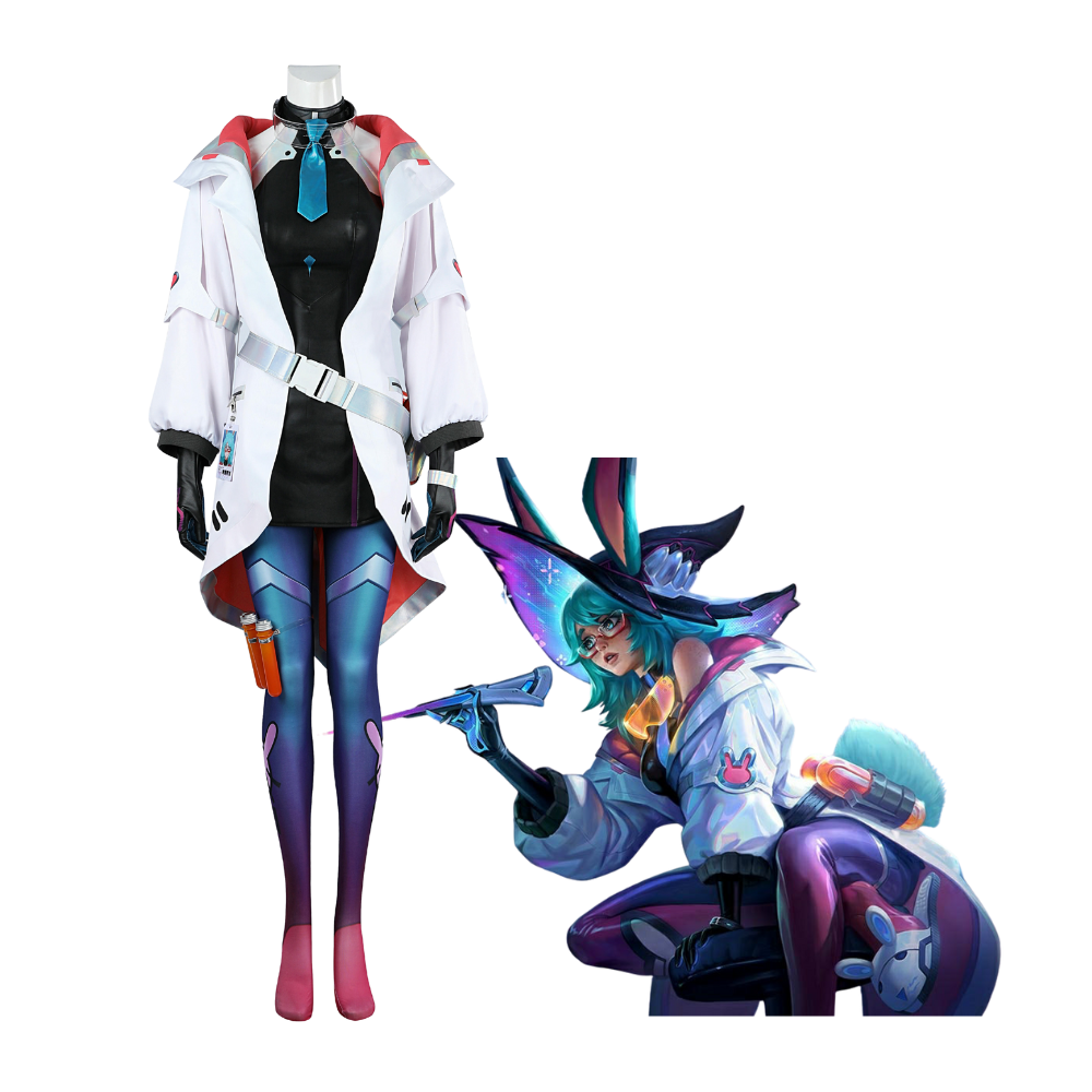 League of Legends Battle Bunny Aurora Cosplay Kostüm | Gaming-Outfit