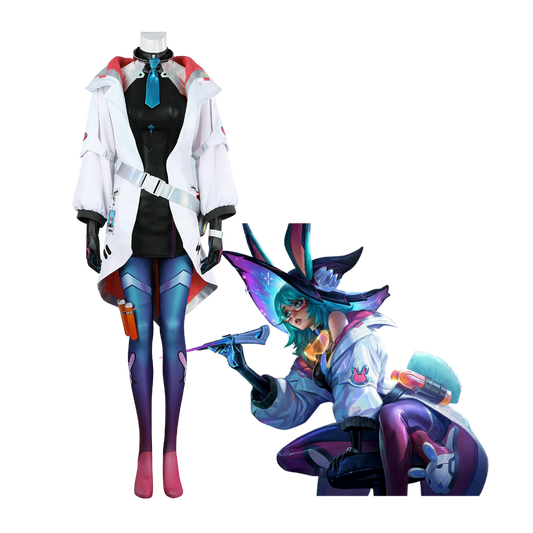 League of Legends Battle Bunny Aurora Cosplay Costume | Gaming Outfit
