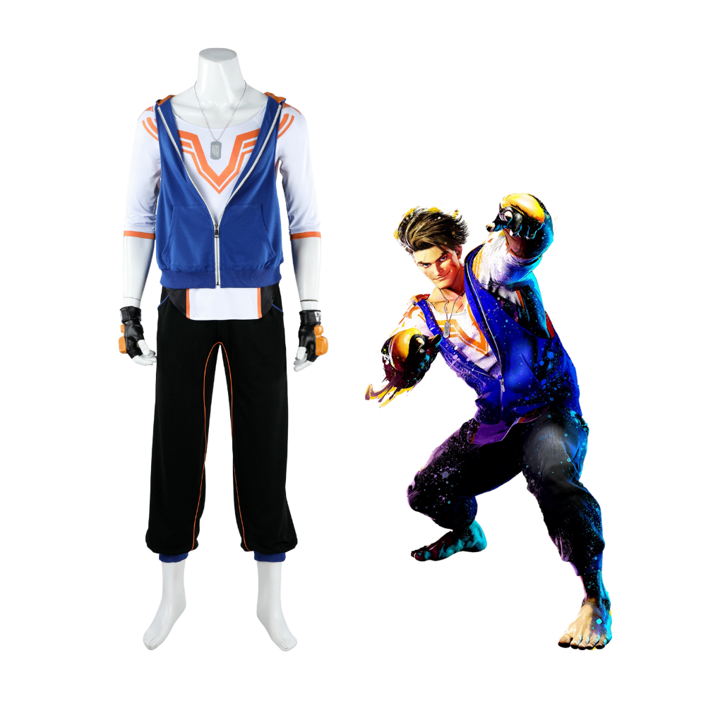 Street Fighter 6 Luke Cosplay Costume | Gaming Outfit
