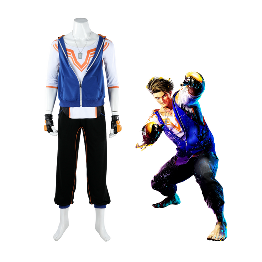 Street Fighter 6 Luke Cosplay Costume | Gaming Outfit