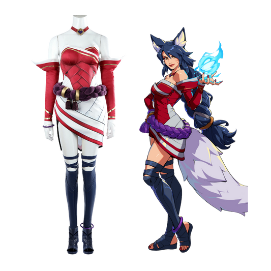League of Legends 2XKO Ahri Cosplay Costume | Gaming Outfit
