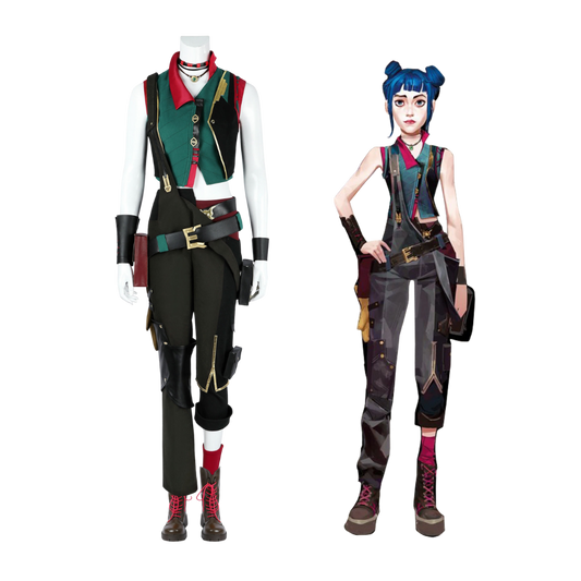 Arcane League of Legends Powder V2 Cosplay Costume | Gaming Outfit