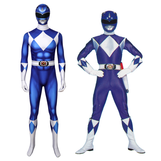 Power Rangers Billy Blue Ranger Cosplay Costume | Superhero Outfit