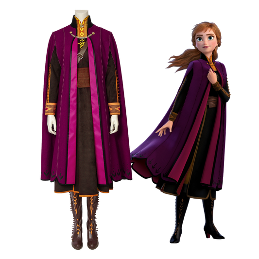 Frozen 2 Anna Cosplay Costume | Movie Outfit